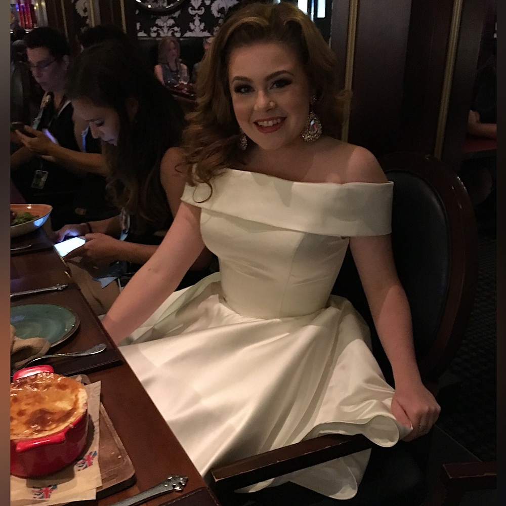 White Ashley Lauren cocktail dress